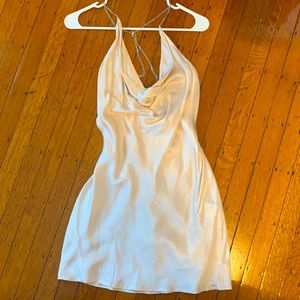 Forever 21 Silk Cowlneck Mini Dress